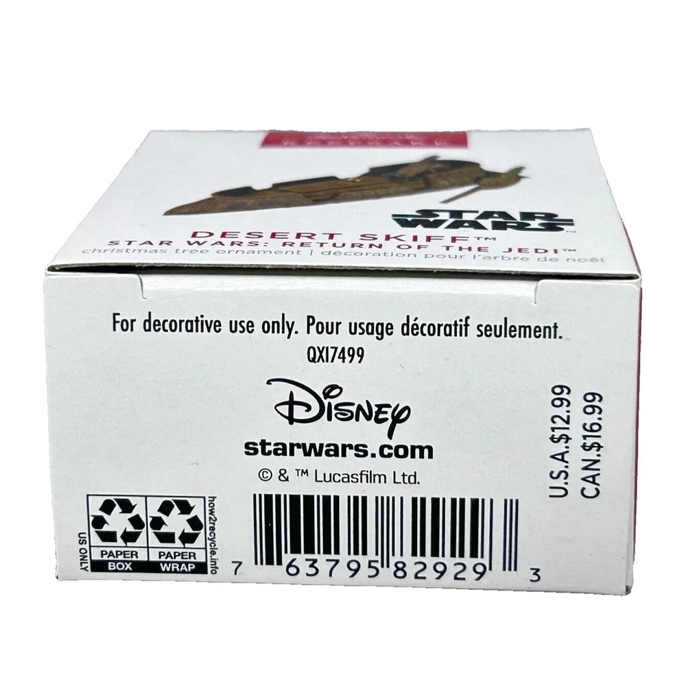 Hallmark Star Wars DESERT‎ SKIFF 2023 Miniature Keepsake Ornament NIB